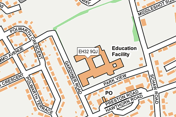 EH32 9QJ map - OS OpenMap – Local (Ordnance Survey) EH32 9QJ map - OS OpenMap – Local (Ordnance Survey)