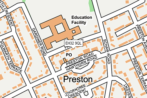 EH32 9QL map - OS OpenMap – Local (Ordnance Survey) EH32 9QL map - OS OpenMap – Local (Ordnance Survey)