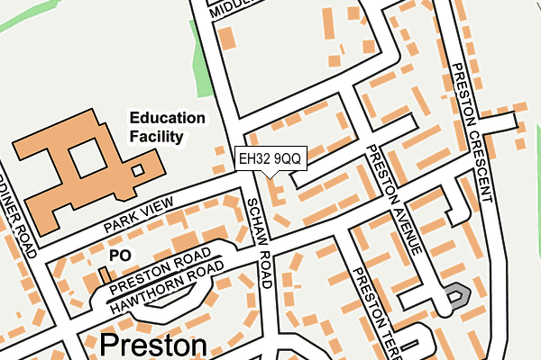 EH32 9QQ map - OS OpenMap – Local (Ordnance Survey) EH32 9QQ map - OS OpenMap – Local (Ordnance Survey)