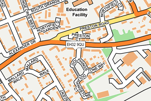 EH32 9QU map - OS OpenMap – Local (Ordnance Survey) EH32 9QU map - OS OpenMap – Local (Ordnance Survey)