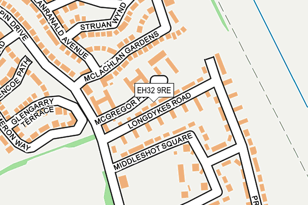 EH32 9RE map - OS OpenMap – Local (Ordnance Survey)