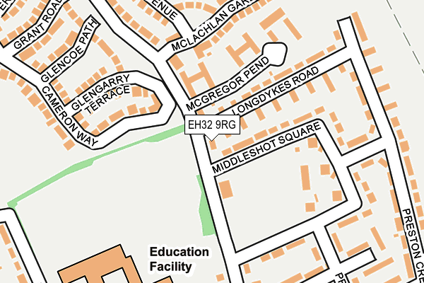 EH32 9RG map - OS OpenMap – Local (Ordnance Survey) EH32 9RG map - OS OpenMap – Local (Ordnance Survey)