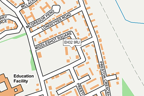 EH32 9RJ map - OS OpenMap – Local (Ordnance Survey) EH32 9RJ map - OS OpenMap – Local (Ordnance Survey)