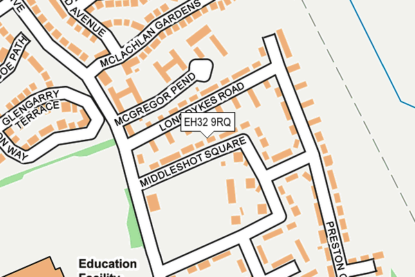 EH32 9RQ map - OS OpenMap – Local (Ordnance Survey)
