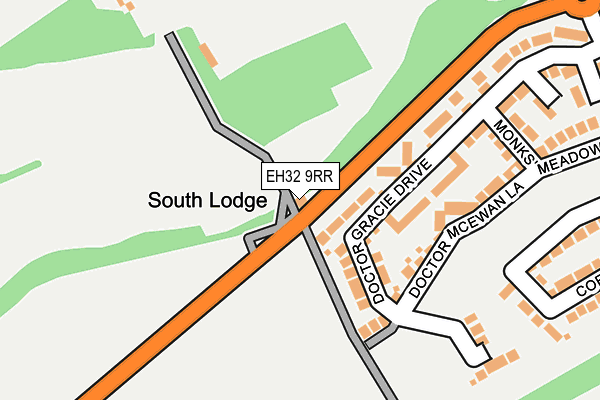 EH32 9RR map - OS OpenMap – Local (Ordnance Survey) EH32 9RR map - OS OpenMap – Local (Ordnance Survey)