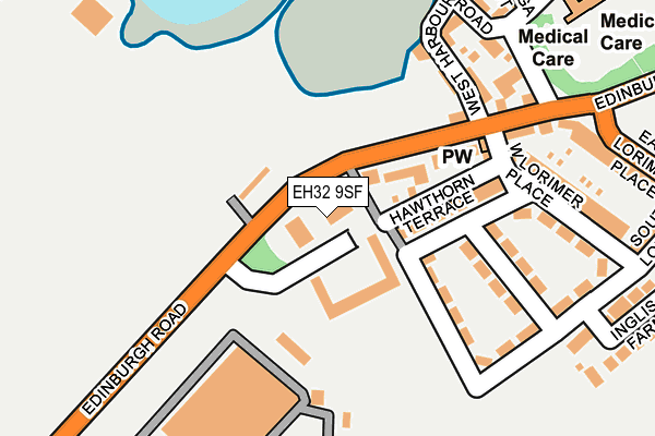 EH32 9SF map - OS OpenMap – Local (Ordnance Survey) EH32 9SF map - OS OpenMap – Local (Ordnance Survey)