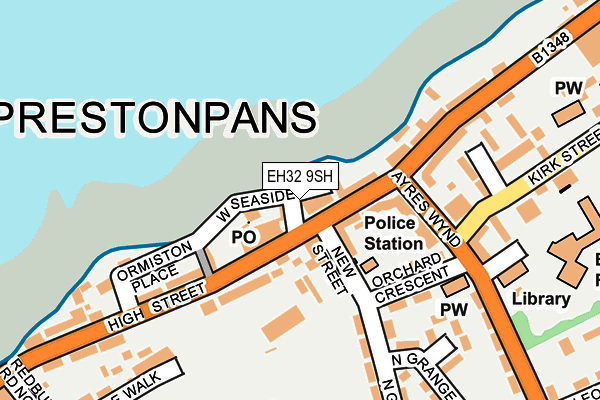 EH32 9SH map - OS OpenMap – Local (Ordnance Survey) EH32 9SH map - OS OpenMap – Local (Ordnance Survey)
