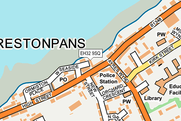 EH32 9SQ map - OS OpenMap – Local (Ordnance Survey) EH32 9SQ map - OS OpenMap – Local (Ordnance Survey)