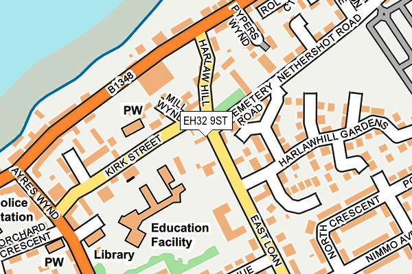 EH32 9ST map - OS OpenMap – Local (Ordnance Survey) EH32 9ST map - OS OpenMap – Local (Ordnance Survey)