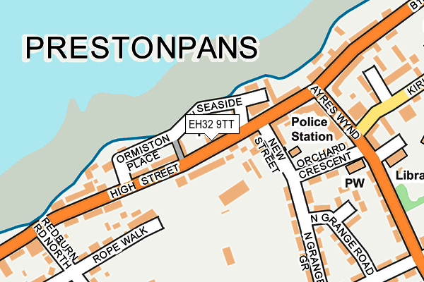 EH32 9TT map - OS OpenMap – Local (Ordnance Survey) EH32 9TT map - OS OpenMap – Local (Ordnance Survey)