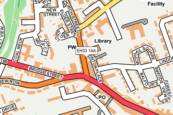 EH33 1AA map - OS OpenMap – Local (Ordnance Survey) EH33 1AA map - OS OpenMap – Local (Ordnance Survey)
