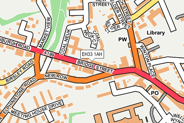EH33 1AH map - OS OpenMap – Local (Ordnance Survey) EH33 1AH map - OS OpenMap – Local (Ordnance Survey)