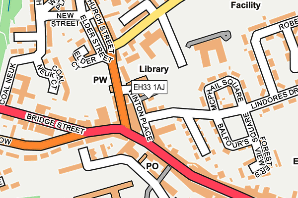EH33 1AJ map - OS OpenMap – Local (Ordnance Survey) EH33 1AJ map - OS OpenMap – Local (Ordnance Survey)