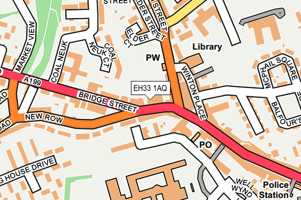 EH33 1AQ map - OS OpenMap – Local (Ordnance Survey) EH33 1AQ map - OS OpenMap – Local (Ordnance Survey)