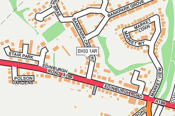 EH33 1AR map - OS OpenMap – Local (Ordnance Survey) EH33 1AR map - OS OpenMap – Local (Ordnance Survey)