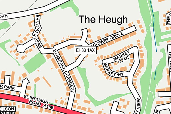 EH33 1AX map - OS OpenMap – Local (Ordnance Survey) EH33 1AX map - OS OpenMap – Local (Ordnance Survey)