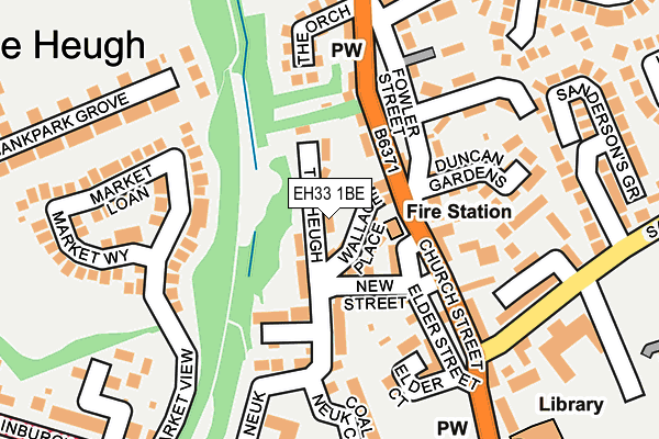 EH33 1BE map - OS OpenMap – Local (Ordnance Survey) EH33 1BE map - OS OpenMap – Local (Ordnance Survey)