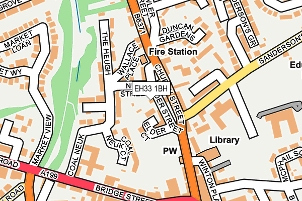 EH33 1BH map - OS OpenMap – Local (Ordnance Survey) EH33 1BH map - OS OpenMap – Local (Ordnance Survey)