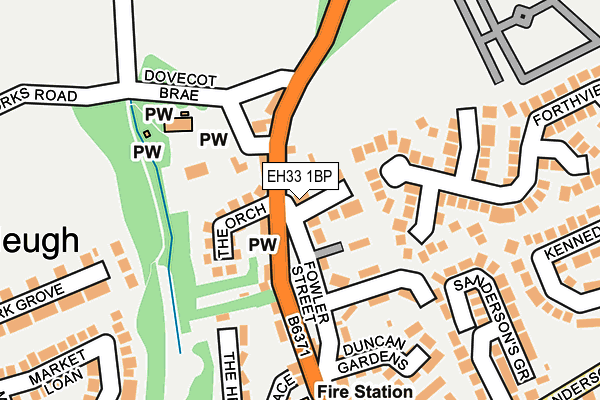 EH33 1BP map - OS OpenMap – Local (Ordnance Survey) EH33 1BP map - OS OpenMap – Local (Ordnance Survey)