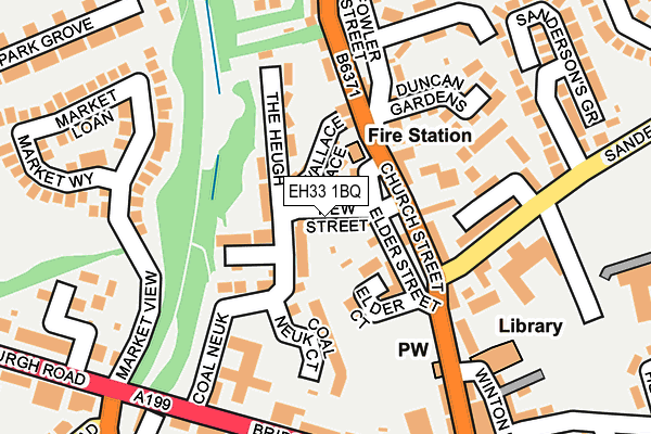 EH33 1BQ map - OS OpenMap – Local (Ordnance Survey)