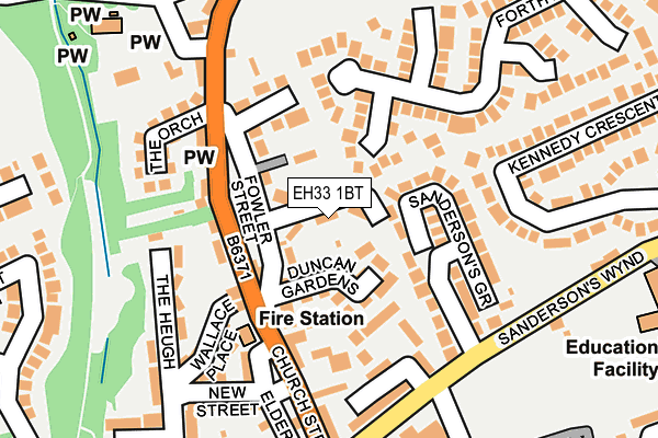 EH33 1BT map - OS OpenMap – Local (Ordnance Survey) EH33 1BT map - OS OpenMap – Local (Ordnance Survey)