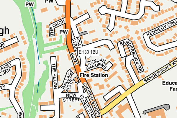 EH33 1BU map - OS OpenMap – Local (Ordnance Survey) EH33 1BU map - OS OpenMap – Local (Ordnance Survey)