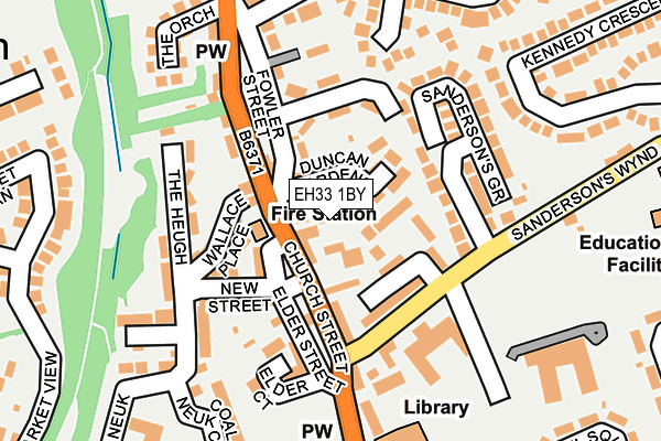 EH33 1BY map - OS OpenMap – Local (Ordnance Survey) EH33 1BY map - OS OpenMap – Local (Ordnance Survey)
