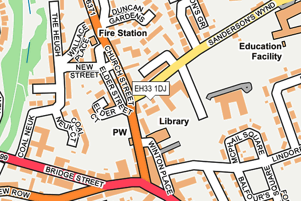 EH33 1DJ map - OS OpenMap – Local (Ordnance Survey) EH33 1DJ map - OS OpenMap – Local (Ordnance Survey)