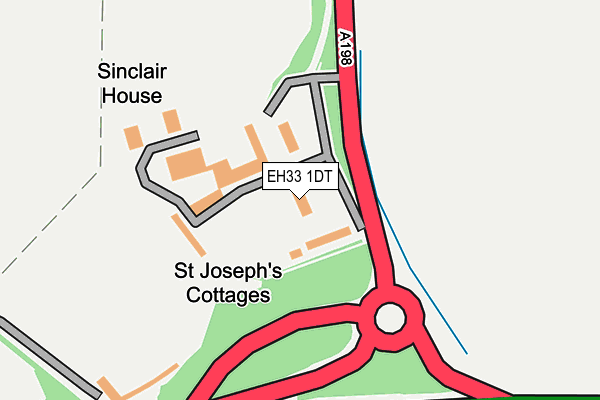 EH33 1DT map - OS OpenMap – Local (Ordnance Survey) EH33 1DT map - OS OpenMap – Local (Ordnance Survey)
