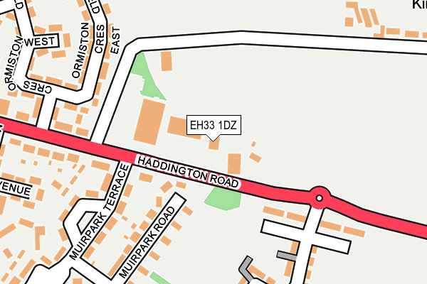 EH33 1DZ map - OS OpenMap – Local (Ordnance Survey) EH33 1DZ map - OS OpenMap – Local (Ordnance Survey)