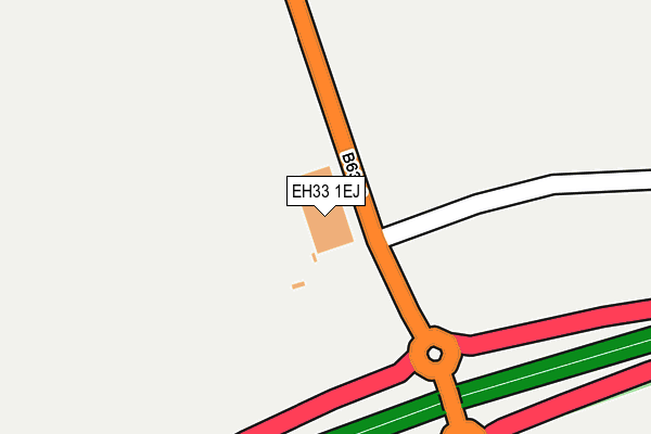 EH33 1EJ map - OS OpenMap – Local (Ordnance Survey) EH33 1EJ map - OS OpenMap – Local (Ordnance Survey)