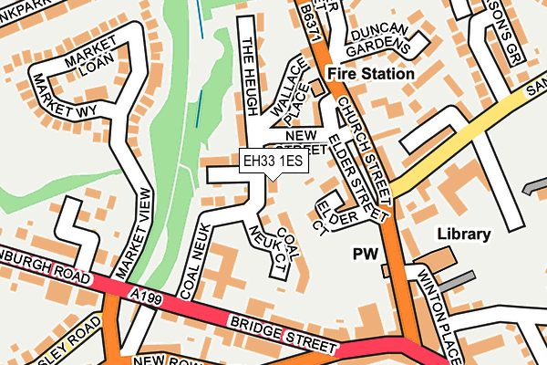 EH33 1ES map - OS OpenMap – Local (Ordnance Survey) EH33 1ES map - OS OpenMap – Local (Ordnance Survey)