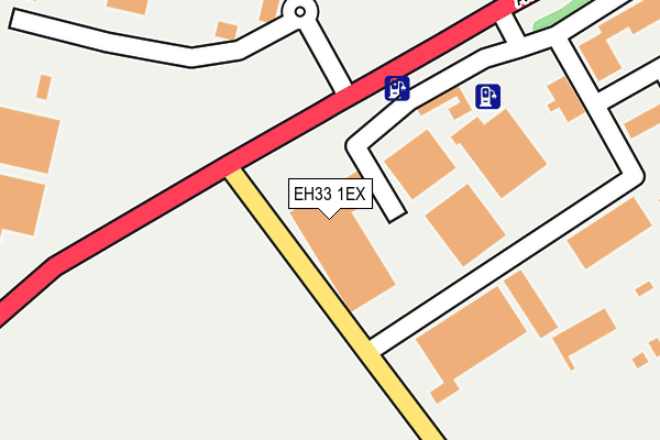 EH33 1EX map - OS OpenMap – Local (Ordnance Survey) EH33 1EX map - OS OpenMap – Local (Ordnance Survey)