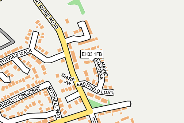 EH33 1FB map - OS OpenMap – Local (Ordnance Survey) EH33 1FB map - OS OpenMap – Local (Ordnance Survey)