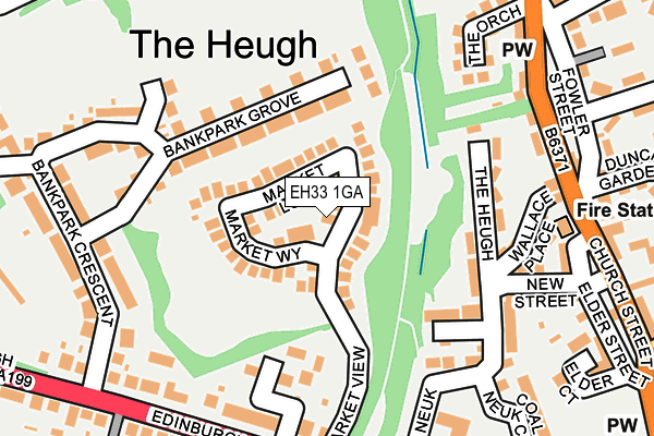 EH33 1GA map - OS OpenMap – Local (Ordnance Survey) EH33 1GA map - OS OpenMap – Local (Ordnance Survey)