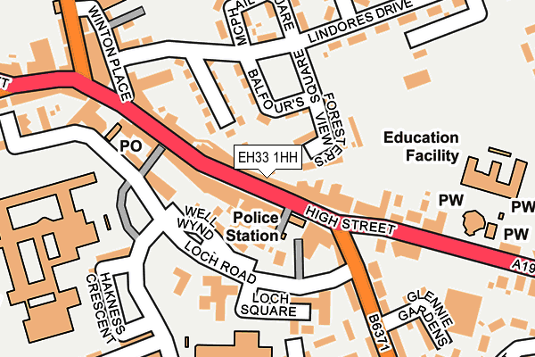 EH33 1HH map - OS OpenMap – Local (Ordnance Survey) EH33 1HH map - OS OpenMap – Local (Ordnance Survey)