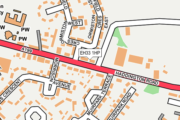 EH33 1HP map - OS OpenMap – Local (Ordnance Survey) EH33 1HP map - OS OpenMap – Local (Ordnance Survey)