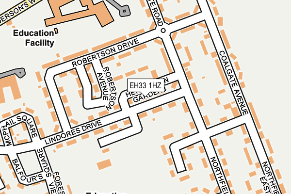 EH33 1HZ map - OS OpenMap – Local (Ordnance Survey) EH33 1HZ map - OS OpenMap – Local (Ordnance Survey)
