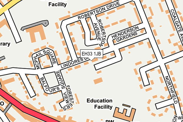EH33 1JB map - OS OpenMap – Local (Ordnance Survey) EH33 1JB map - OS OpenMap – Local (Ordnance Survey)