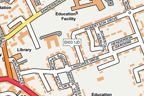 EH33 1JD map - OS OpenMap – Local (Ordnance Survey) EH33 1JD map - OS OpenMap – Local (Ordnance Survey)