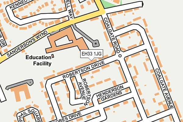 EH33 1JG map - OS OpenMap – Local (Ordnance Survey) EH33 1JG map - OS OpenMap – Local (Ordnance Survey)
