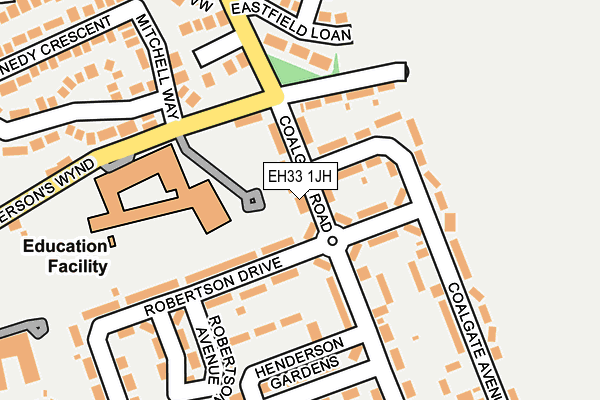 EH33 1JH map - OS OpenMap – Local (Ordnance Survey) EH33 1JH map - OS OpenMap – Local (Ordnance Survey)