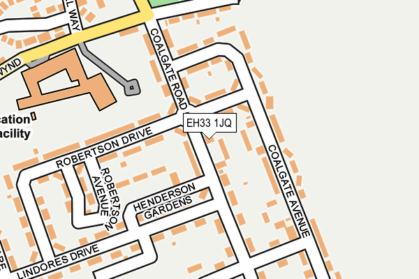 EH33 1JQ map - OS OpenMap – Local (Ordnance Survey) EH33 1JQ map - OS OpenMap – Local (Ordnance Survey)