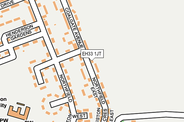 EH33 1JT map - OS OpenMap – Local (Ordnance Survey) EH33 1JT map - OS OpenMap – Local (Ordnance Survey)