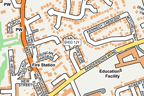 EH33 1JY map - OS OpenMap – Local (Ordnance Survey) EH33 1JY map - OS OpenMap – Local (Ordnance Survey)