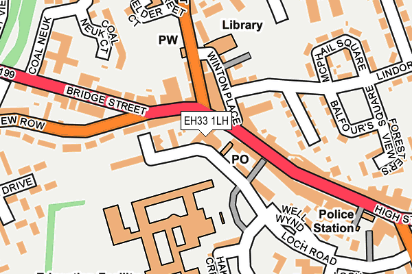 EH33 1LH map - OS OpenMap – Local (Ordnance Survey) EH33 1LH map - OS OpenMap – Local (Ordnance Survey)