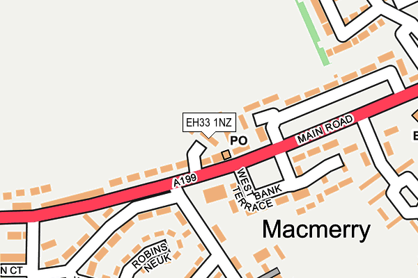 EH33 1NZ map - OS OpenMap – Local (Ordnance Survey) EH33 1NZ map - OS OpenMap – Local (Ordnance Survey)