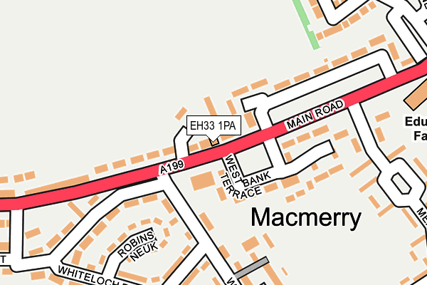 EH33 1PA map - OS OpenMap – Local (Ordnance Survey) EH33 1PA map - OS OpenMap – Local (Ordnance Survey)