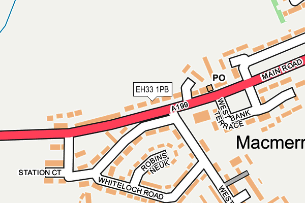 EH33 1PB map - OS OpenMap – Local (Ordnance Survey) EH33 1PB map - OS OpenMap – Local (Ordnance Survey)