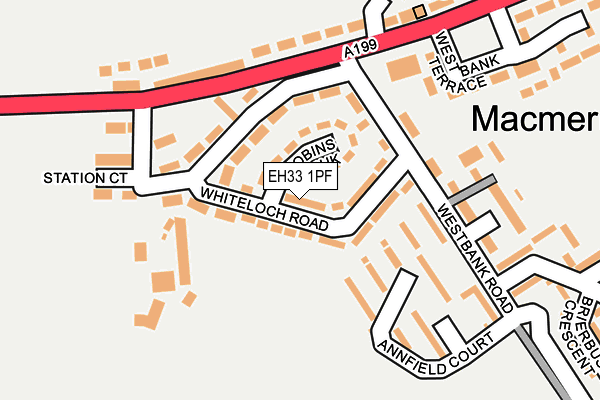 EH33 1PF map - OS OpenMap – Local (Ordnance Survey) EH33 1PF map - OS OpenMap – Local (Ordnance Survey)